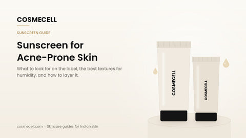 Cosmecell guide: how to choose sunscreen for acne-prone skin