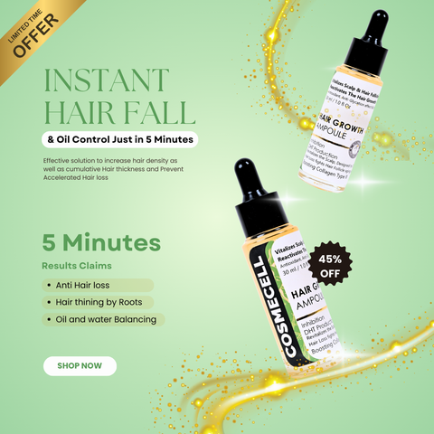 Instant hair fall Control serum Hair thining to thicker Hair volume instantly, - Cosmecell