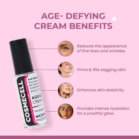 Age Defying Cream Anti wrinkles, Real Bio Retinol with Microbiota photoprotection - Cosmecell