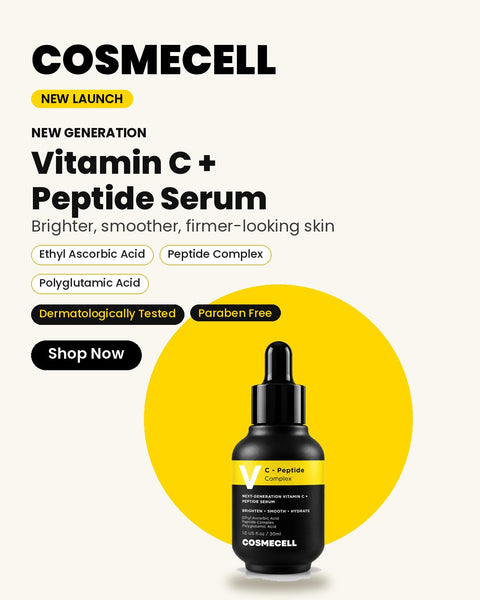 Cosmecell new launch Vitamin C + Peptide Serum for brighter, smoother-looking skin