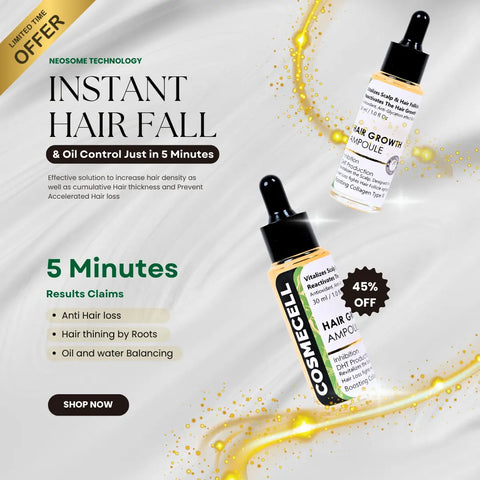 Instant Hair Fall Solutions: Quick Fixes for Hair Thinning and Water/Oil Balance - Cosmecell