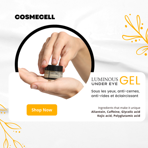 Under eye gel Depuffing, Wrinkle, Brightening, Under eye dark circle - Cosmecell