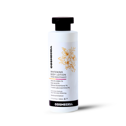 Cosmecell AHA BHA Whitening Body Lotion with Kojic Acid & Glutathione Cosmecell