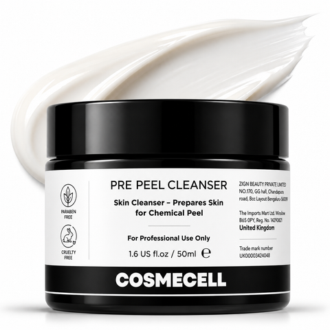 COSMECELL Pre-Peel Cleanser — professional skin cleanser that prepares skin for chemical peel