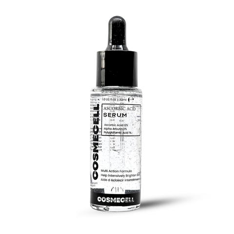 Brightening Vitamin C Serum with 12% Vitamin C and 1% PGA for Radiant Skin Cosmecell