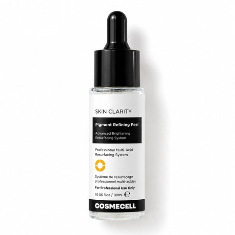COSMECELL Skin Clarity Peel — 30ml professional dropper bottle, Pigment Refining Peel for hyperpigmentation and melasma
