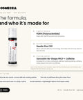 Who Cosmecell Jawline Contour Serum is for and its key actives: PDRN, Reedle Shot 100, Sarcoslim Re-Shape PRCF and caffeine