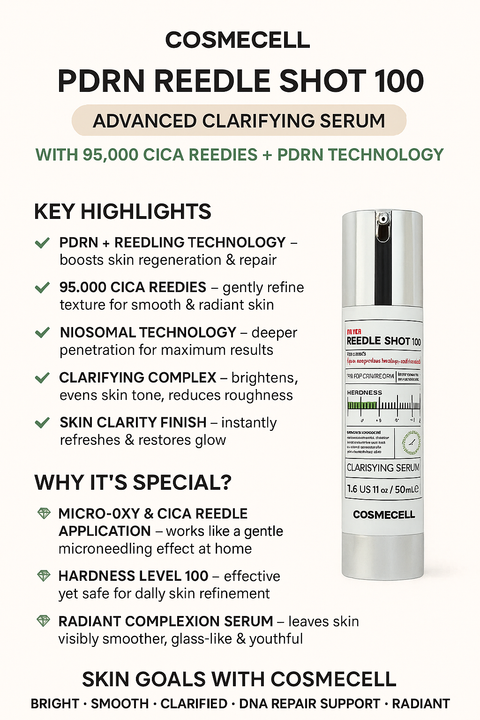 Cosmecell PDRN Reedle shot 100 Pigmentation Clarifying serum