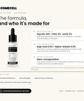 Cosmecell Skin Clarity Peel formula and who it is for: licensed estheticians, dermatologists and medical spas